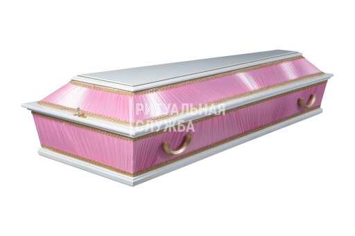 Гроб "Комбинированный", розовый