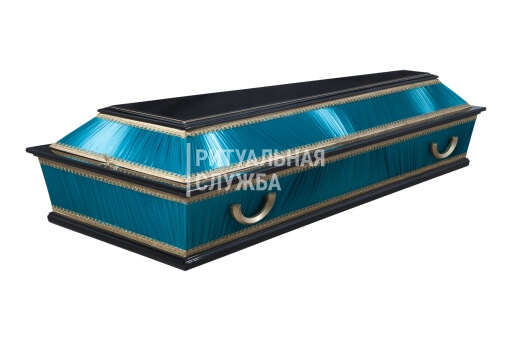 Гроб "Комбинированный", изумруд