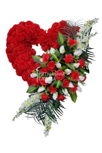 Венок "Сердце", розы