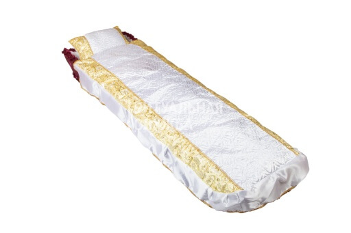 Покрывало в гроб "Собор" комплект (подушка, покрывало), Золото Покрывало в гроб "Собор" комплект (подушка, покрывало), Золото