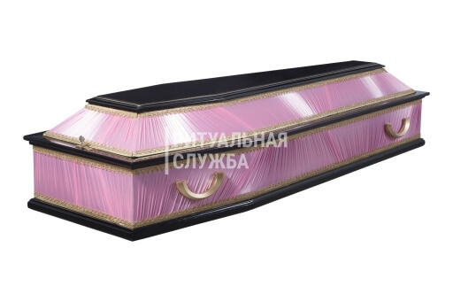 Гроб "Комбинированный", розовый