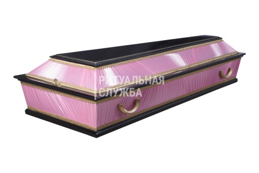 Гроб "Комбинированный", розовый