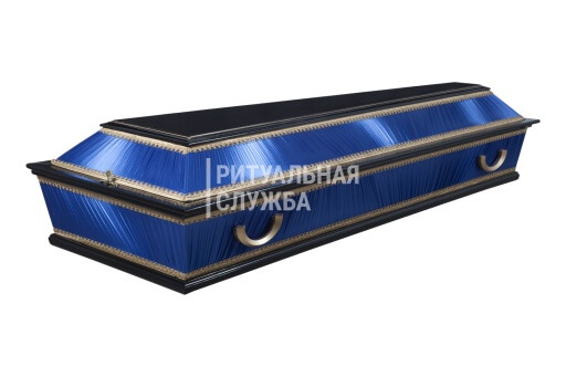 Гроб "Комбинированный", синий
