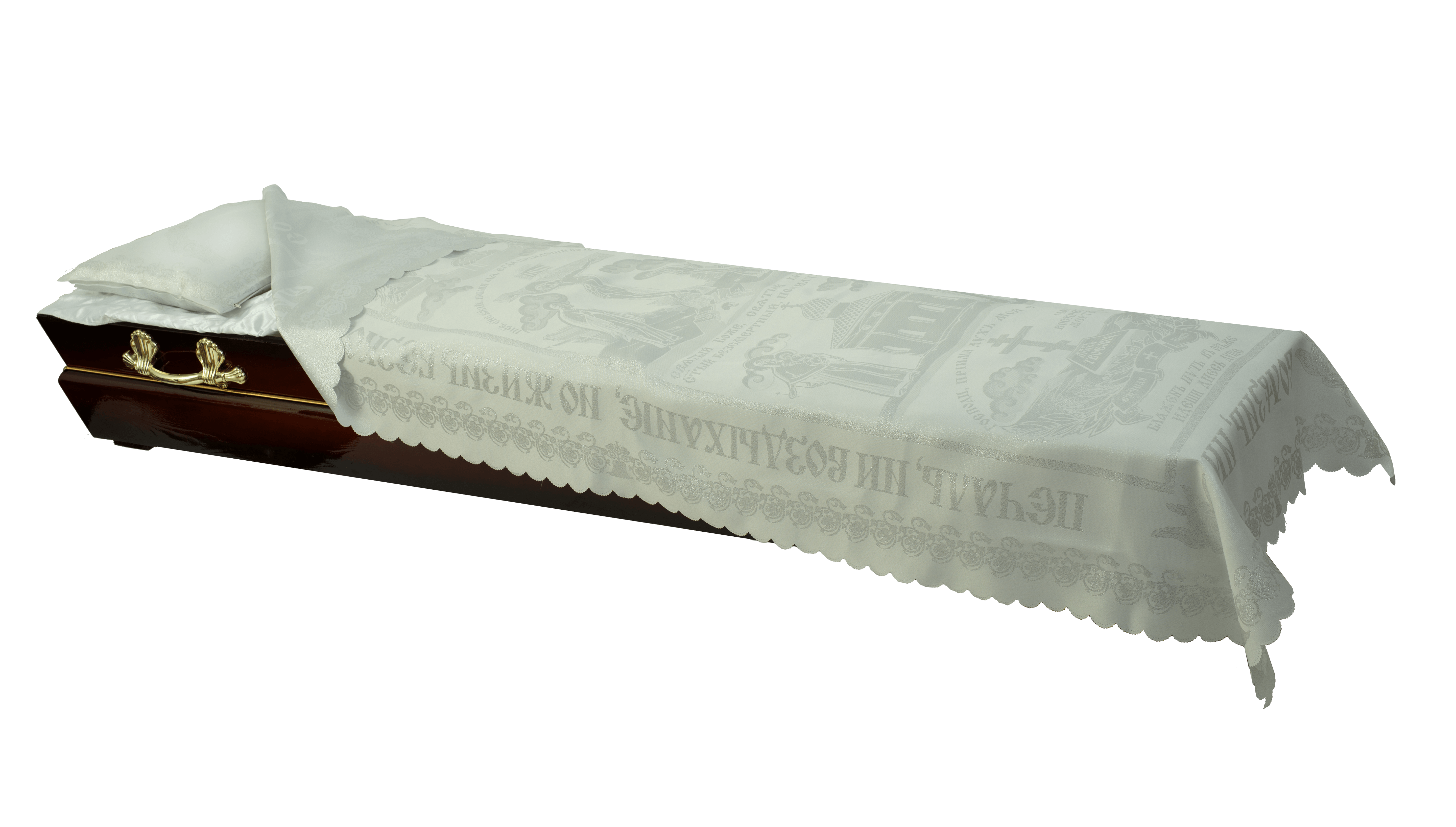 Покрывало атлас "жаккард с православной символикой" Покрывало атлас "жаккард с православной символикой"