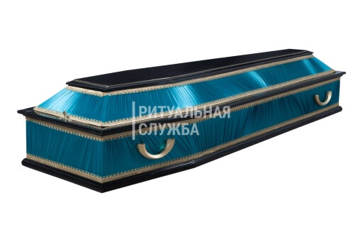 Гроб "Комбинированный", изумруд