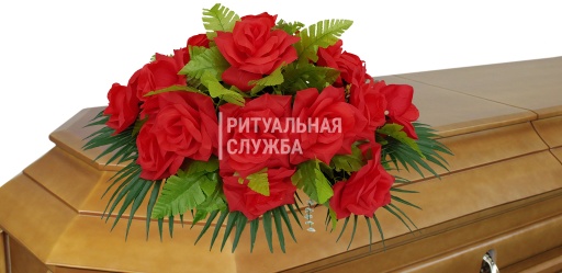 Ритуальный Венок-Композиция Заказ красный