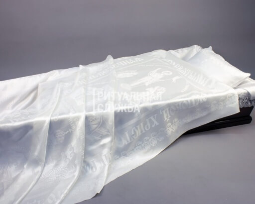 Покрывало атлас "жаккард с православной символикой" Покрывало атлас "жаккард с православной символикой"